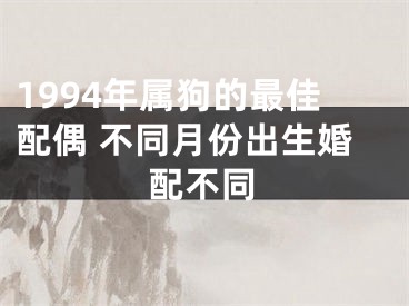 1994年属狗的最佳配偶 不同月份出生婚配不同