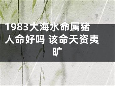 1983大海水命属猪人命好吗 该命天资夷旷