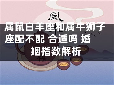 属鼠白羊座和属牛狮子座配不配 合适吗 婚姻指数解析