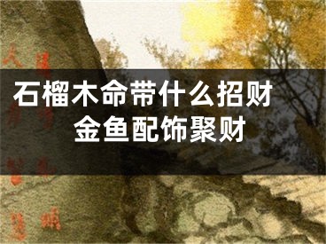 石榴木命带什么招财 金鱼配饰聚财