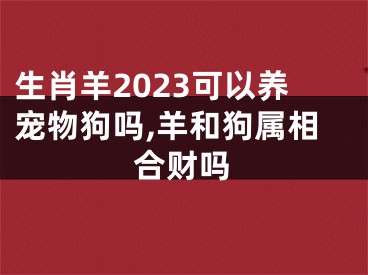 生肖羊2023可以养宠物狗吗,羊和狗属相合财吗