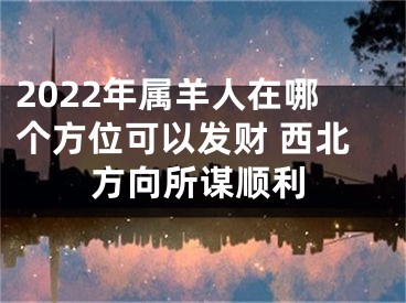 2022年属羊人在哪个方位可以发财 西北方向所谋顺利