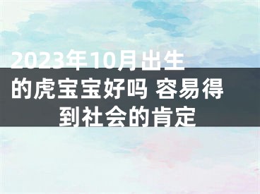 2023年10月出生的虎宝宝好吗 容易得到社会的肯定