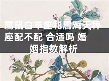 属鼠白羊座和属鸡天秤座配不配 合适吗 婚姻指数解析