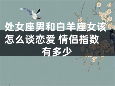 处女座男和白羊座女该怎么谈恋爱 情侣指数有多少