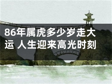 86年属虎多少岁走大运 人生迎来高光时刻