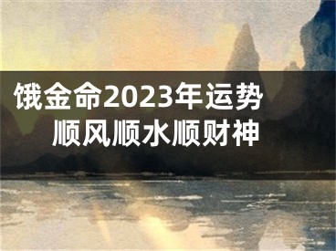 饿金命2023年运势 顺风顺水顺财神