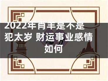 2022年肖羊是不是犯太岁 财运事业感情如何