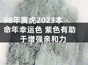 98年属虎2023本命年幸运色 紫色有助于增强亲和力