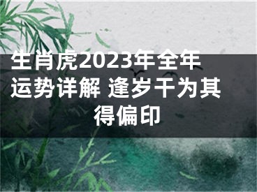 生肖虎2023年全年运势详解 逢岁干为其得偏印