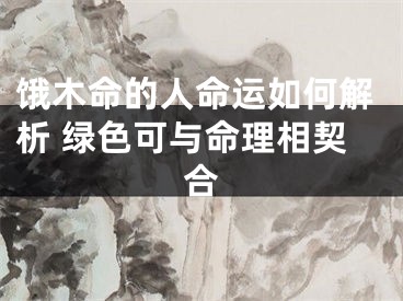 饿木命的人命运如何解析 绿色可与命理相契合