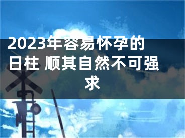 2023年容易怀孕的日柱 顺其自然不可强求