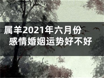 属羊2021年六月份感情婚姻运势好不好