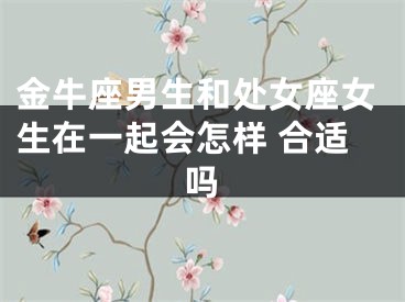 金牛座男生和处女座女生在一起会怎样 合适吗