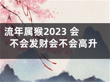 流年属猴2023 会不会发财会不会高升