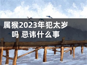 属猴2023年犯太岁吗 忌讳什么事 