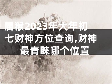 属猴2023年大年初七财神方位查询,财神最青睐哪个位置