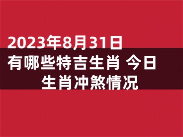 2023年8月31日有哪些特吉生肖 今日生肖冲煞情况