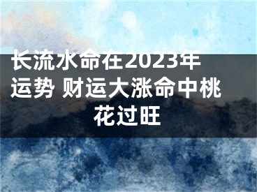 长流水命在2023年运势 财运大涨命中桃花过旺