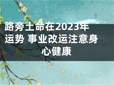 路旁土命在2023年运势 事业改运注意身心健康