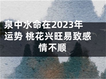 泉中水命在2023年运势 桃花兴旺易致感情不顺