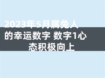 2023年5月属兔人的幸运数字 数字1心态积极向上