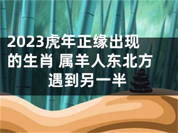 2023虎年正缘出现的生肖 属羊人东北方遇到另一半