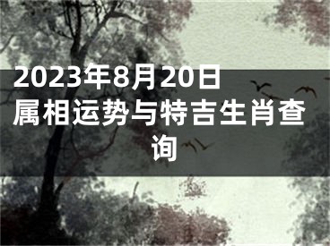 2023年8月20日属相运势与特吉生肖查询