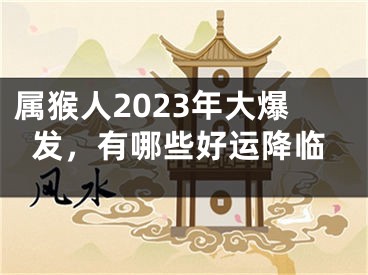 属猴人2023年大爆发，有哪些好运降临