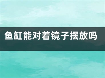 鱼缸能对着镜子摆放吗