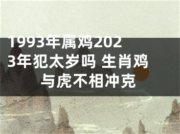 1993年属鸡2023年犯太岁吗 生肖鸡与虎不相冲克