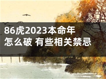 86虎2023本命年怎么破 有些相关禁忌