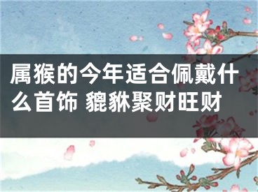 属猴的今年适合佩戴什么首饰 貔貅聚财旺财