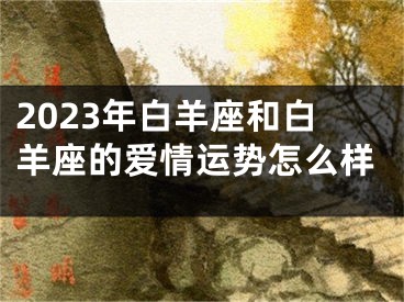 2023年白羊座和白羊座的爱情运势怎么样