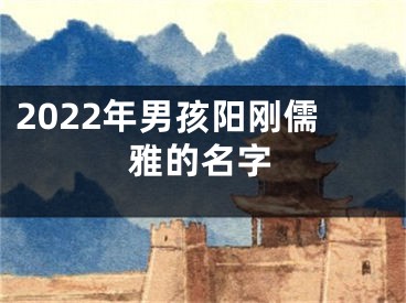 2022年男孩阳刚儒雅的名字