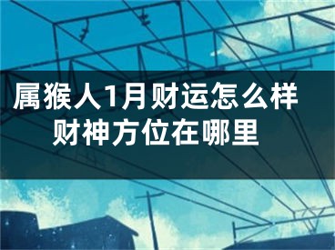 属猴人1月财运怎么样 财神方位在哪里