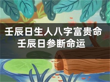 壬辰日生人八字富贵命 壬辰日参断命运