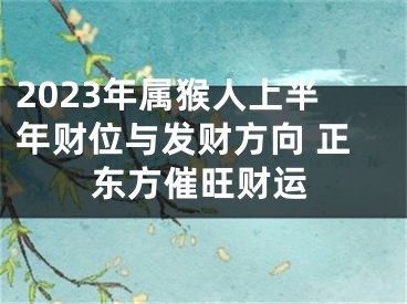 2023年属猴人上半年财位与发财方向 正东方催旺财运