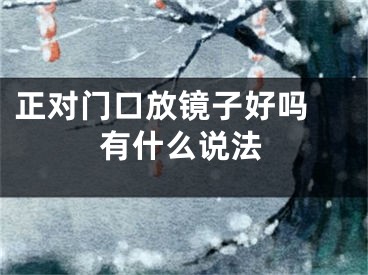 正对门口放镜子好吗 有什么说法