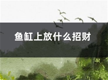 鱼缸上放什么招财