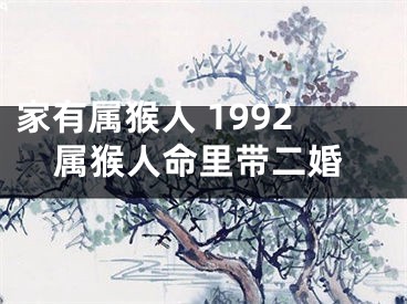 家有属猴人 1992属猴人命里带二婚