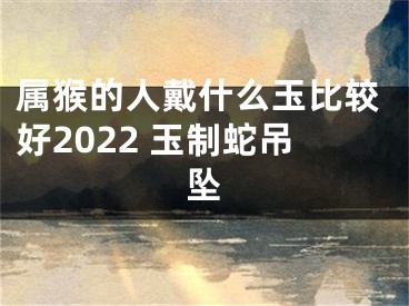 属猴的人戴什么玉比较好2022 玉制蛇吊坠