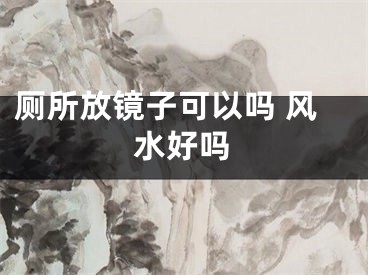 厕所放镜子可以吗 风水好吗