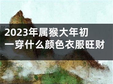 2023年属猴大年初一穿什么颜色衣服旺财