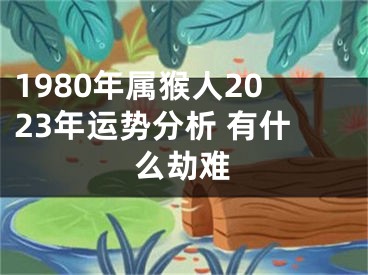 1980年属猴人2023年运势分析 有什么劫难