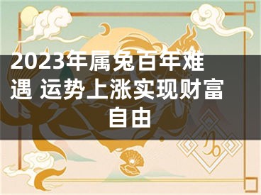 2023年属兔百年难遇 运势上涨实现财富自由