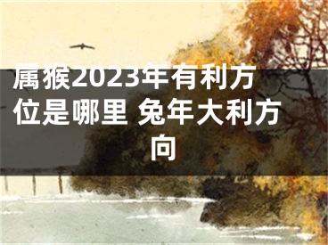 属猴2023年有利方位是哪里 兔年大利方向