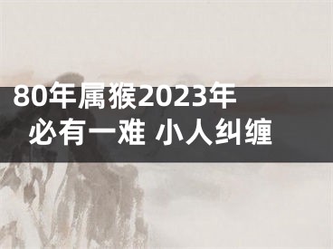 80年属猴2023年必有一难 小人纠缠