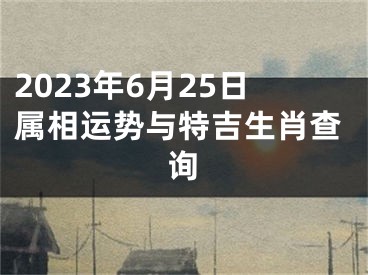 2023年6月25日属相运势与特吉生肖查询