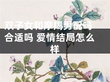 双子女和摩羯男配吗 合适吗 爱情结局怎么样